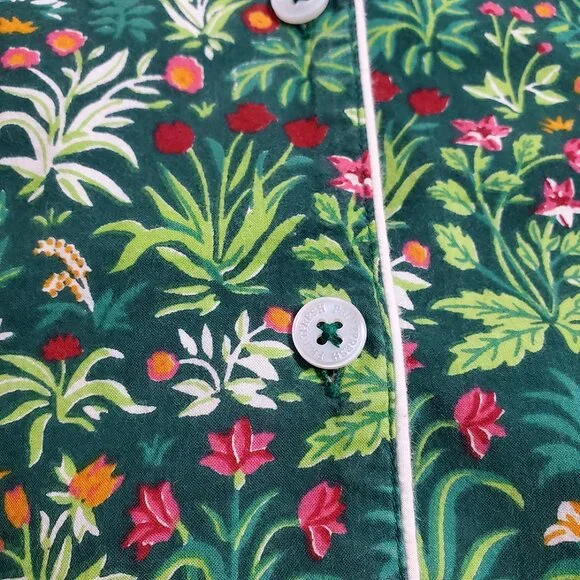 PrintFresh Pajama Top M Unicorn's Garden Juniper Organic Cotton Short Sleeve - Picture 9 of 13